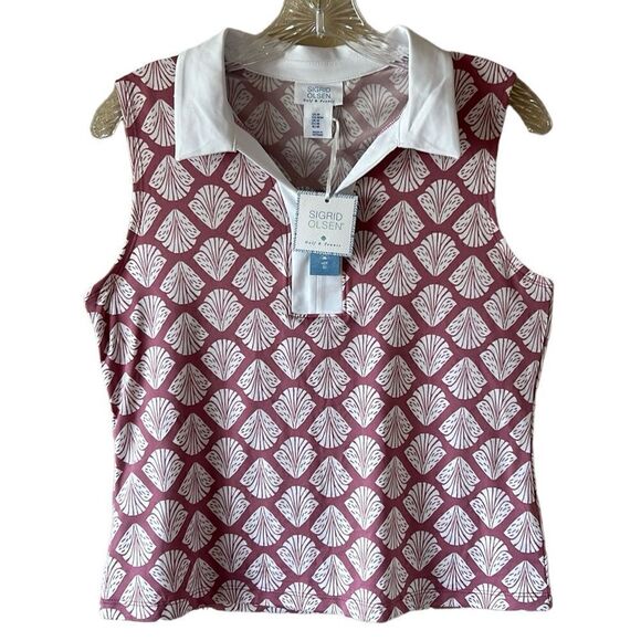 NEW Sigrid Olsen Golf And Tennis Tank Top - Picture 1 of 5